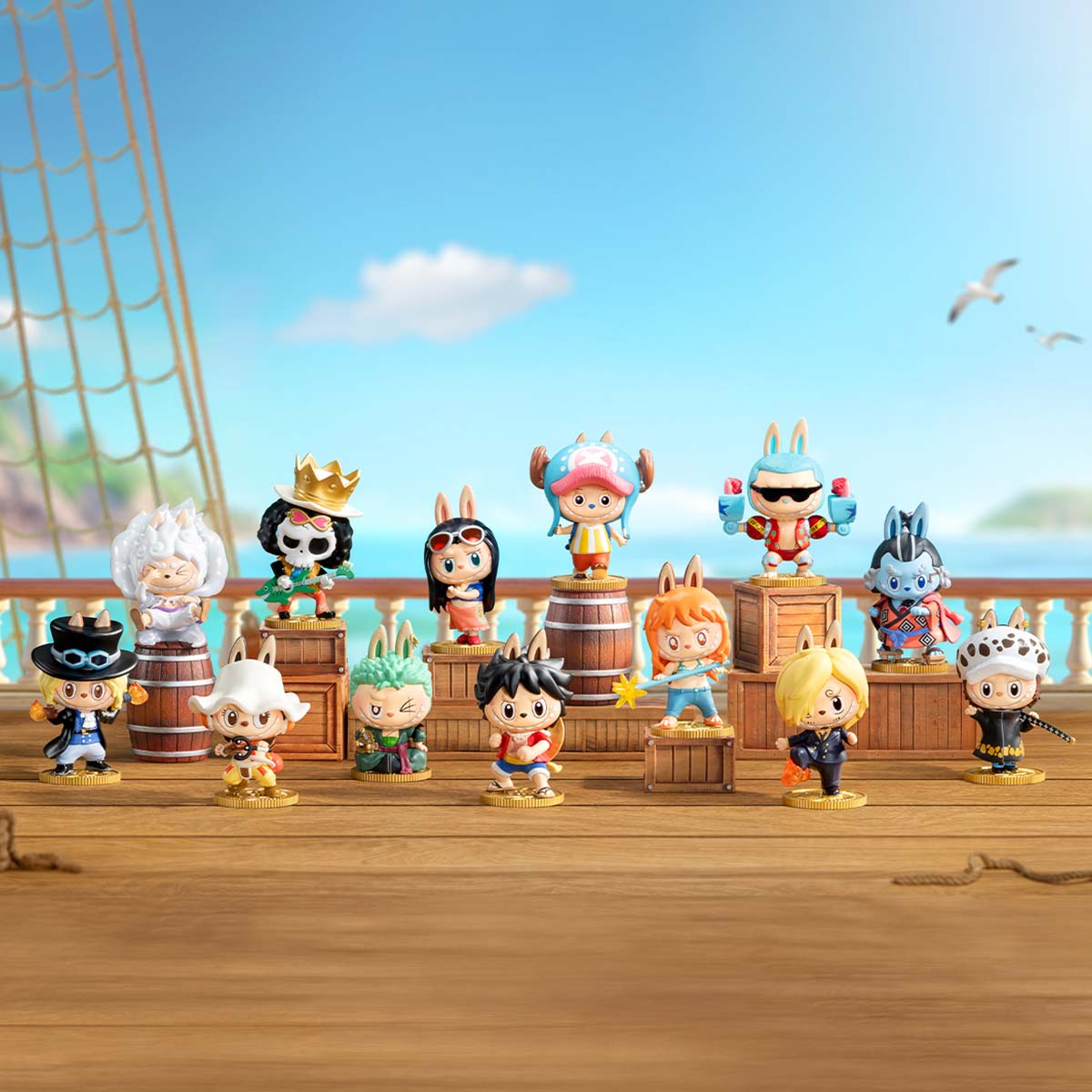 Figurines Labubu x One Piece Blind Box – Édition Secrète - 1pcs